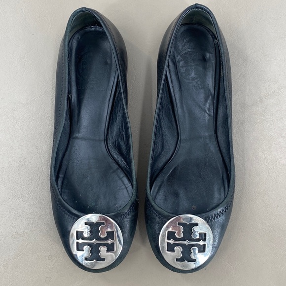 Tory Burch Black Ballet Flats size 6.5 - Picture 5 of 8